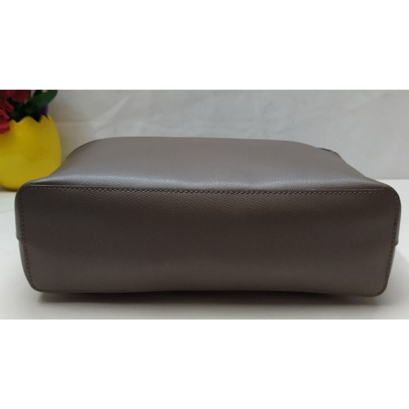 Michael Kors Gray Pebbled Leather Double Handle Tote Bag - Picture 6 of 16